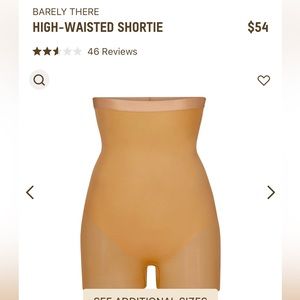 BARLEY THERE HIGH WAISTED SHORTIE - NWT - SMALL - CLAY - SHAPEWEAR